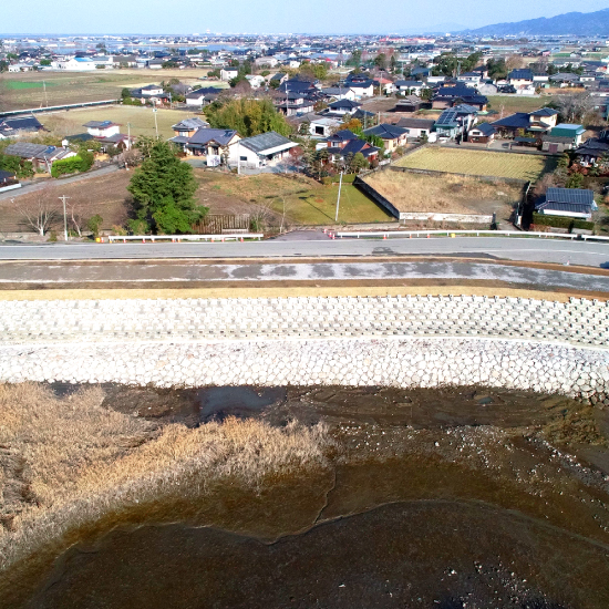 緑川川口地区（6工区）築堤工事