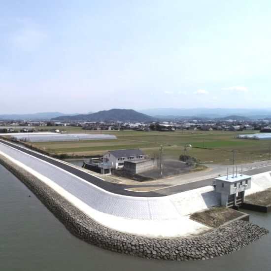 緑川走潟地区（1工区）築堤工事