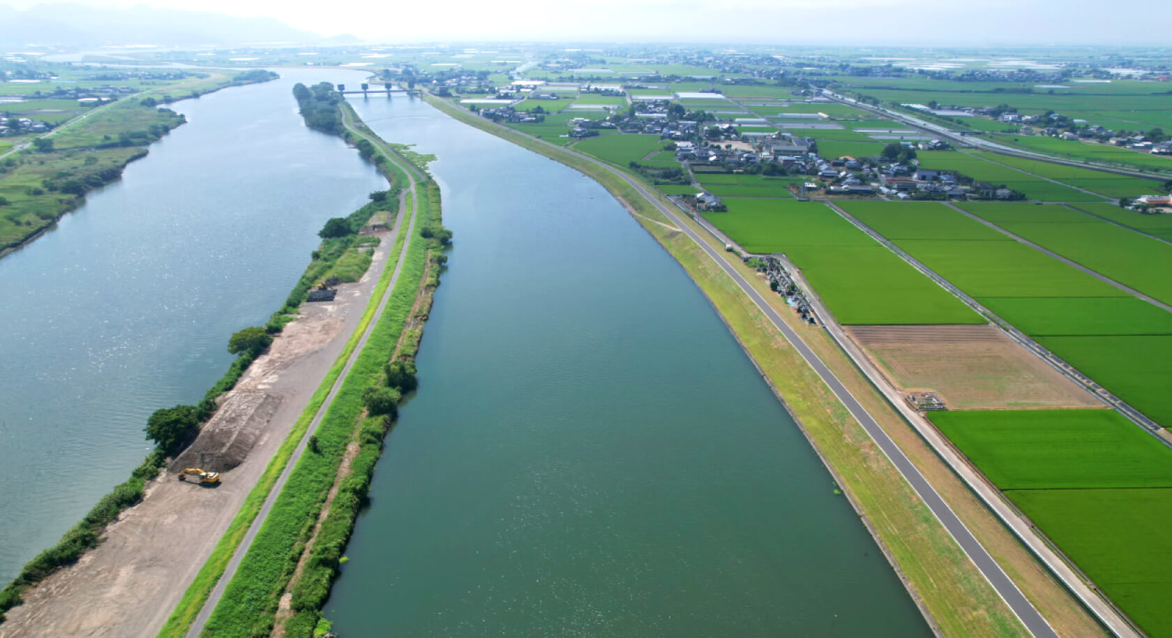 加勢川野田地区下流河道掘削工事